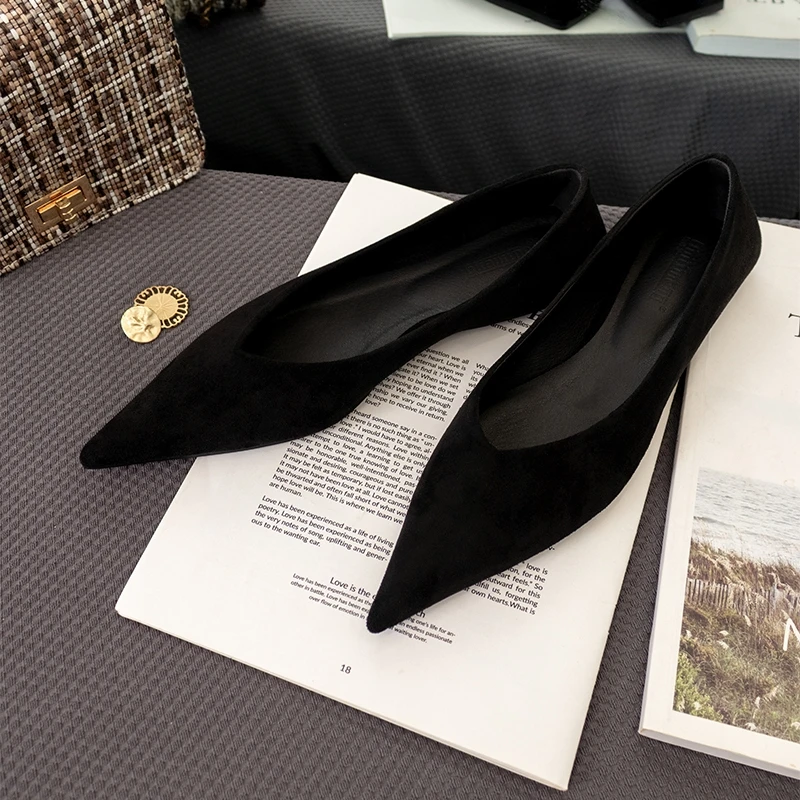 时尚舒适尖头浅V口平底女单鞋夏新款豹纹软皮休闲舒适百搭女王鞋