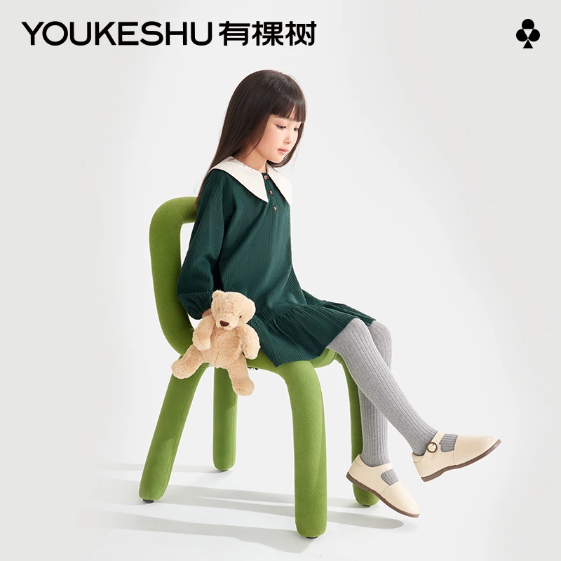 有棵树女童打底裤外穿春秋冬款儿童连裤袜子宝宝保暖弹力连脚袜裤