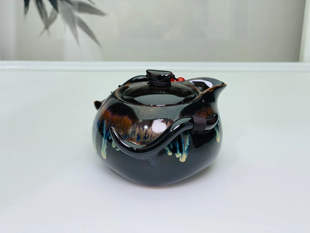 手把壶    全包釉茶壶    高端茶器