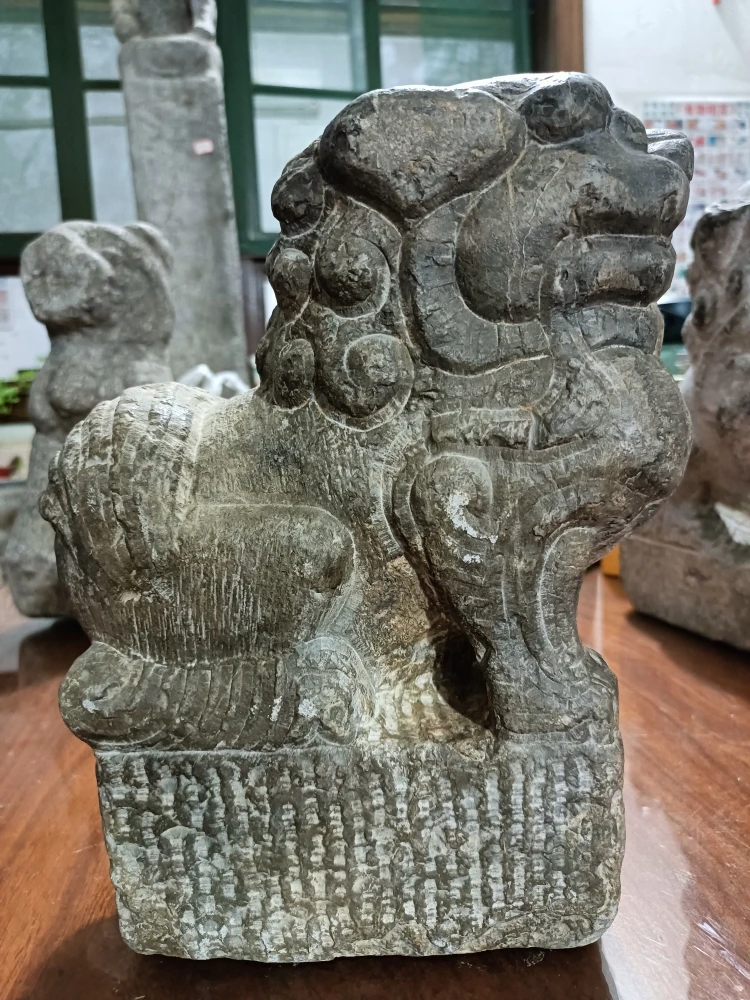 清代小中堂狮子#完整无修补