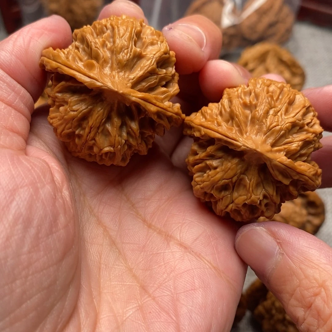 文玩核桃把件陈*肉球苹果全品39尺