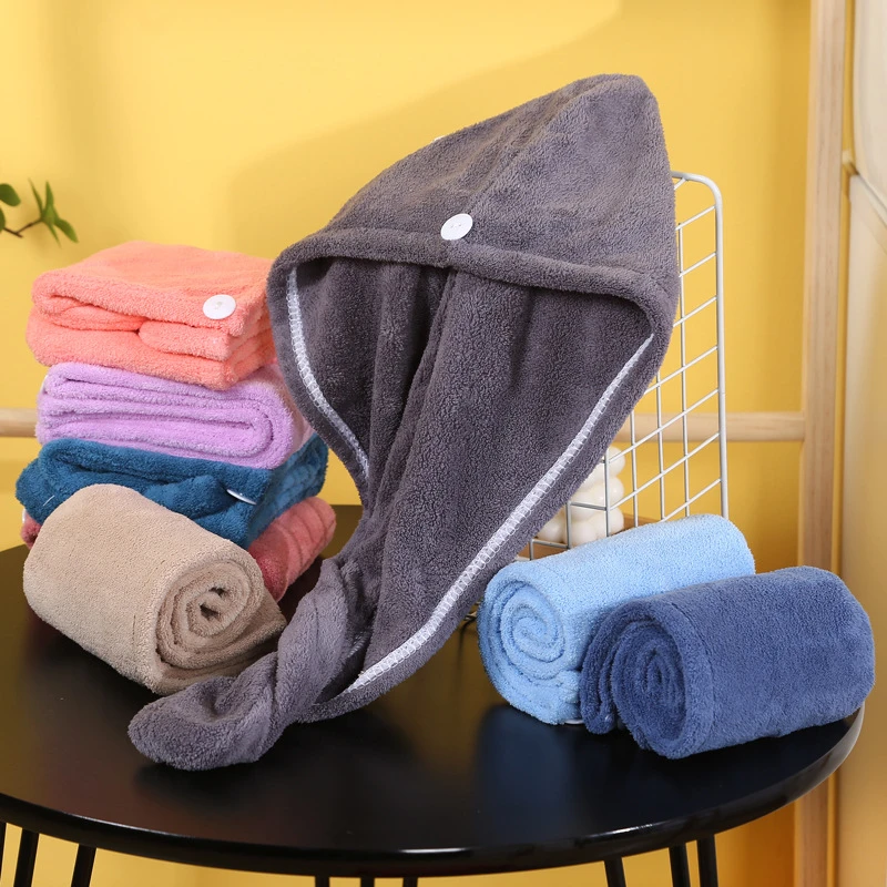 店铺福利品珊瑚绒浴帽超细纤维包头巾干发帽加厚浴帽毛巾成人吸水