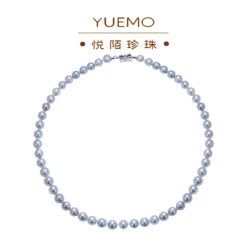 【星澜珍珠】海水珍珠S925银小灯泡akoya真多麻珍珠项链7-8mm