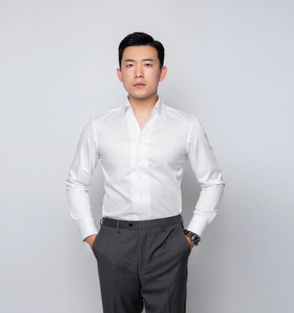 【003】一片领 雷军同款 鲁泰工艺全棉衬衫衬衣2024新款