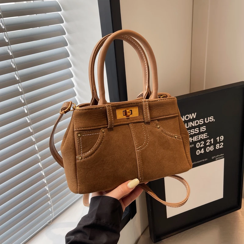 包包女2024新款单肩包休闲百搭手提包复古时尚斜挎包9919