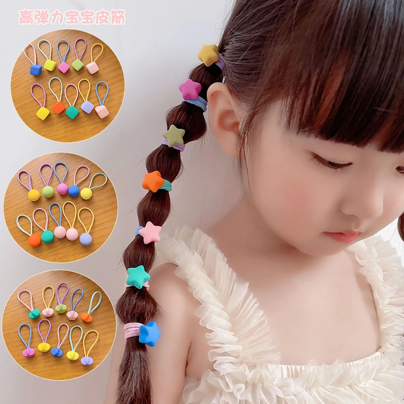 今诩高弹力发绳宝宝扎头发皮筋孩子发圈儿童发饰糖果色头绳小女童