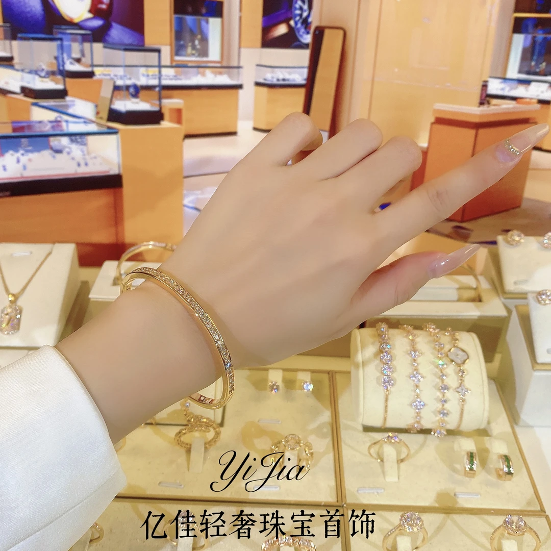 铜合金合成锆石手镯 高定璀璨星河手镯FS565