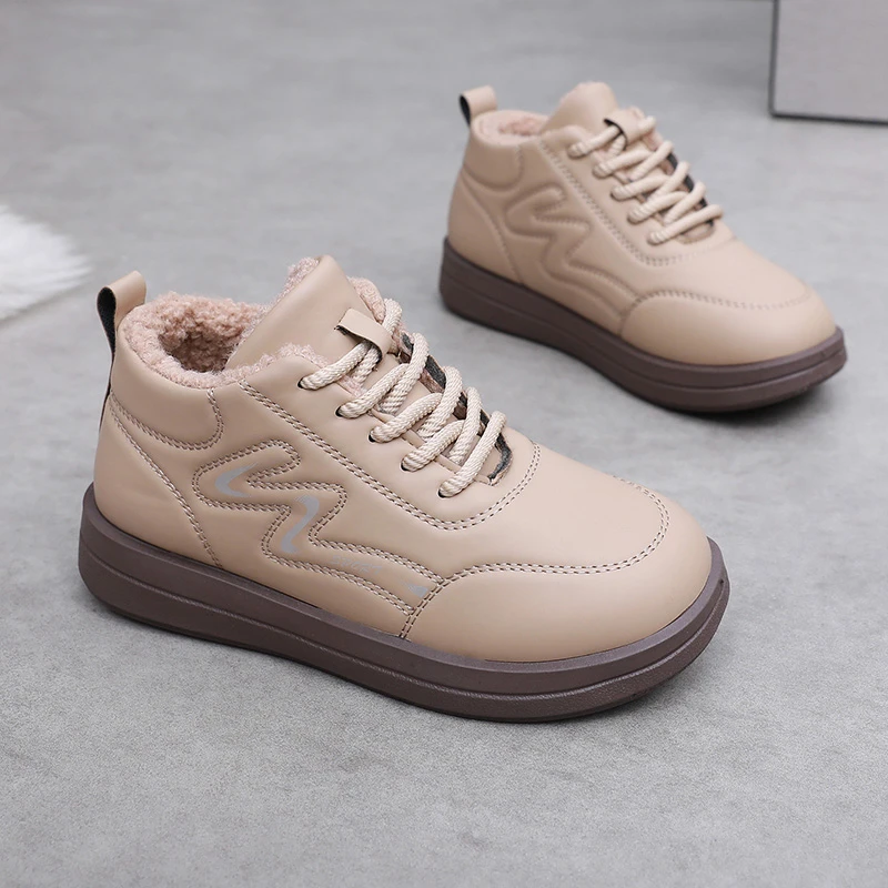 2024冬季新款加绒保暖一脚蹬老北京妈妈鞋女时尚百搭毛毛鞋懒人鞋