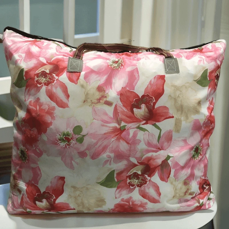 大容量收纳袋时尚防尘手提包搬家特大行李袋衣物防尘被子收纳整理