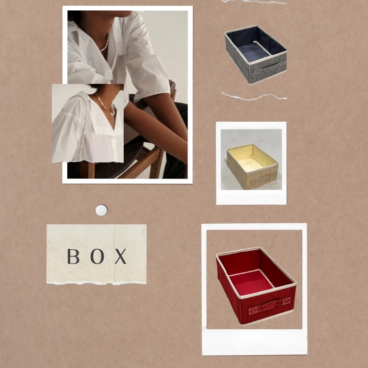 轻奢高档时尚休闲夏季经典百搭气质复古法式春夏收纳盒/单个随机