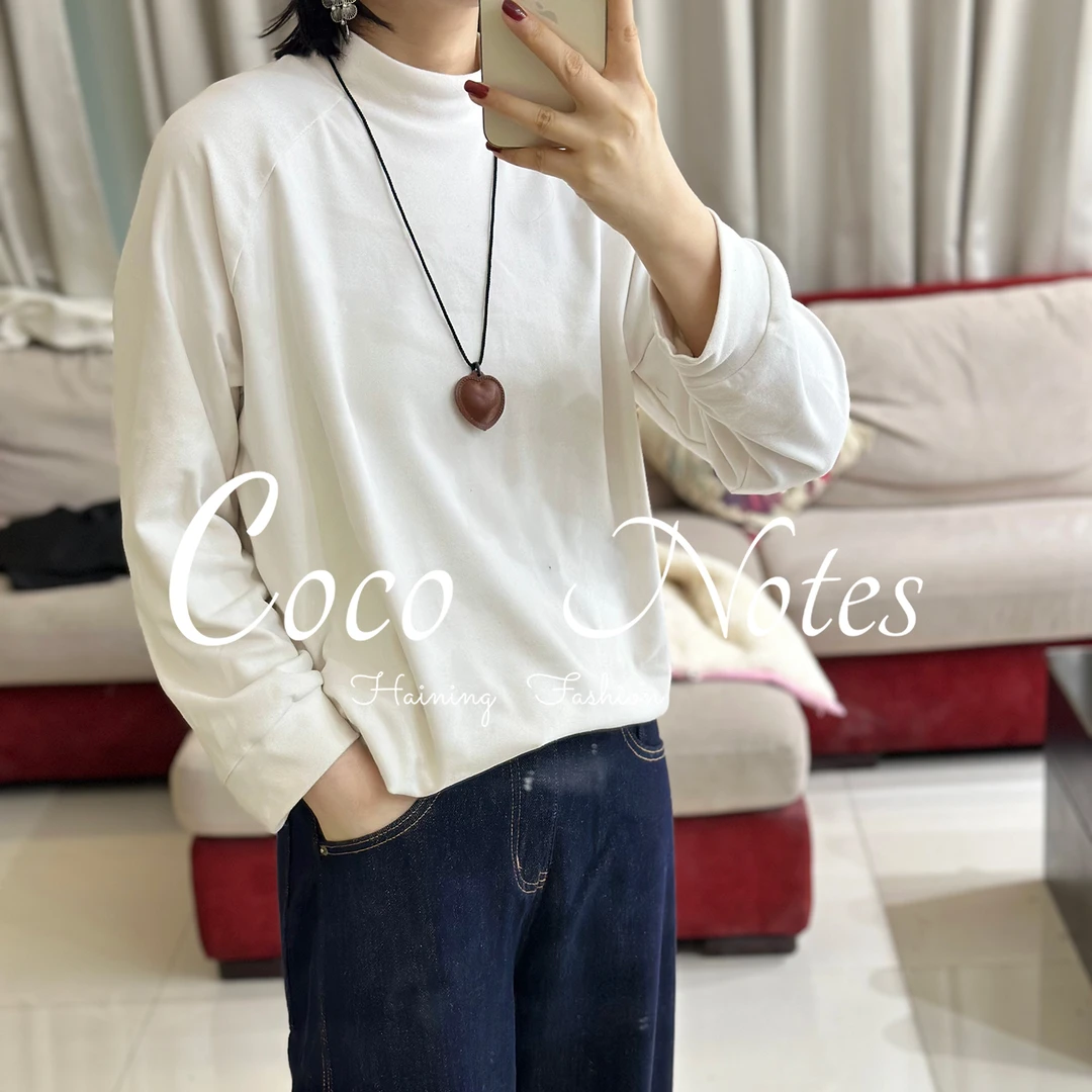 COCO NOTES【水溶大版T】 T恤针织时尚休闲百搭圆领