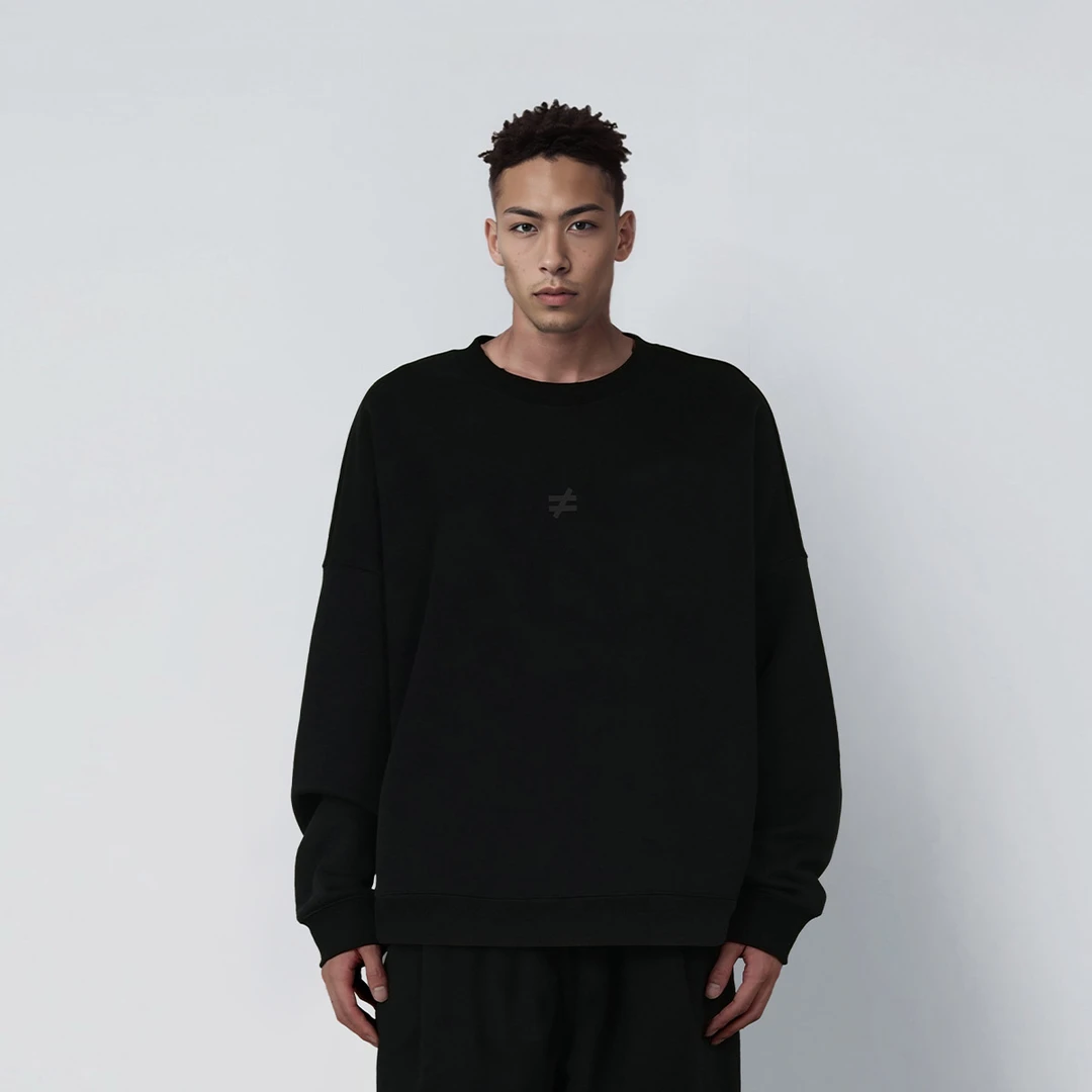 CANOTWAIT陈伟霆潮牌 玫瑰花贴布时尚潮流圆领卫衣男女同款