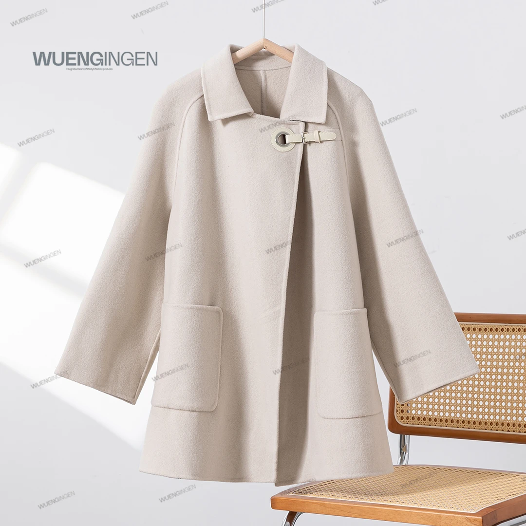 无印心匠羊毛+洋气 百搭&翻领 时尚毛呢大衣 A85802
