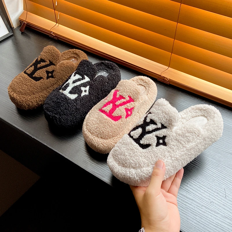 毛毛拖鞋女外穿2025款新小香毛毛鞋高级感ins 时尚包头毛毛拖 5CM