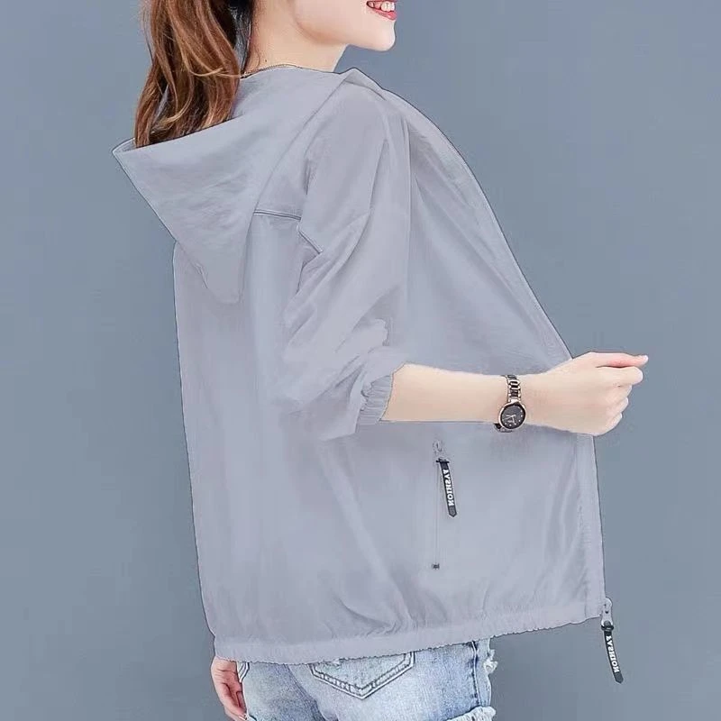 2025新款防晒衣女宽松轻薄透气防紫外线夏季百搭防晒服防晒衫