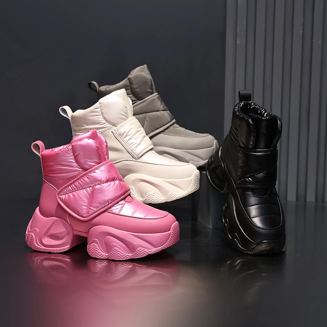 个子小增高6cm 2023冬新款时尚厚底运动加绒休闲潮流女鞋3167