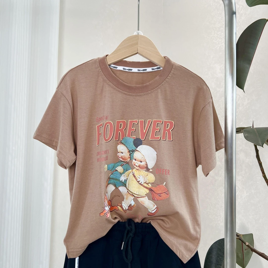 X021儿童咖色（T恤）