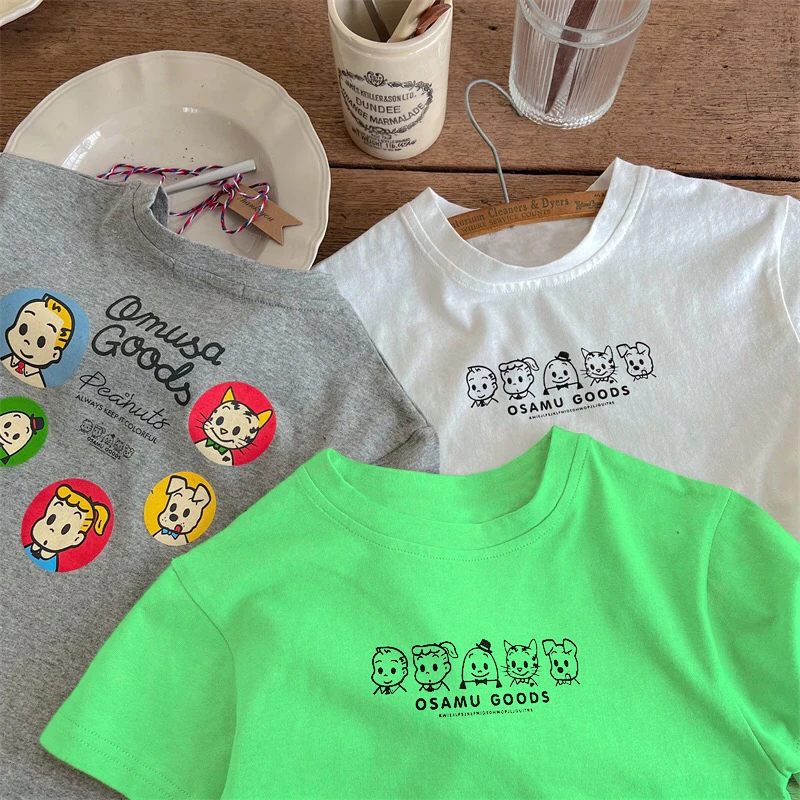 童装纯棉短袖T恤男童2024夏季新款女童宝宝卡通上衣儿童圆领休闲t