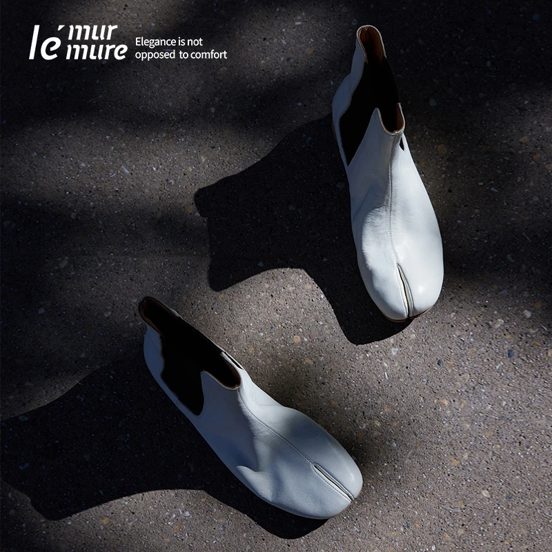 Le' Murmure  嵿级 马皮控B囤~意大利进口水洗植鞣马皮 分趾踝靴F