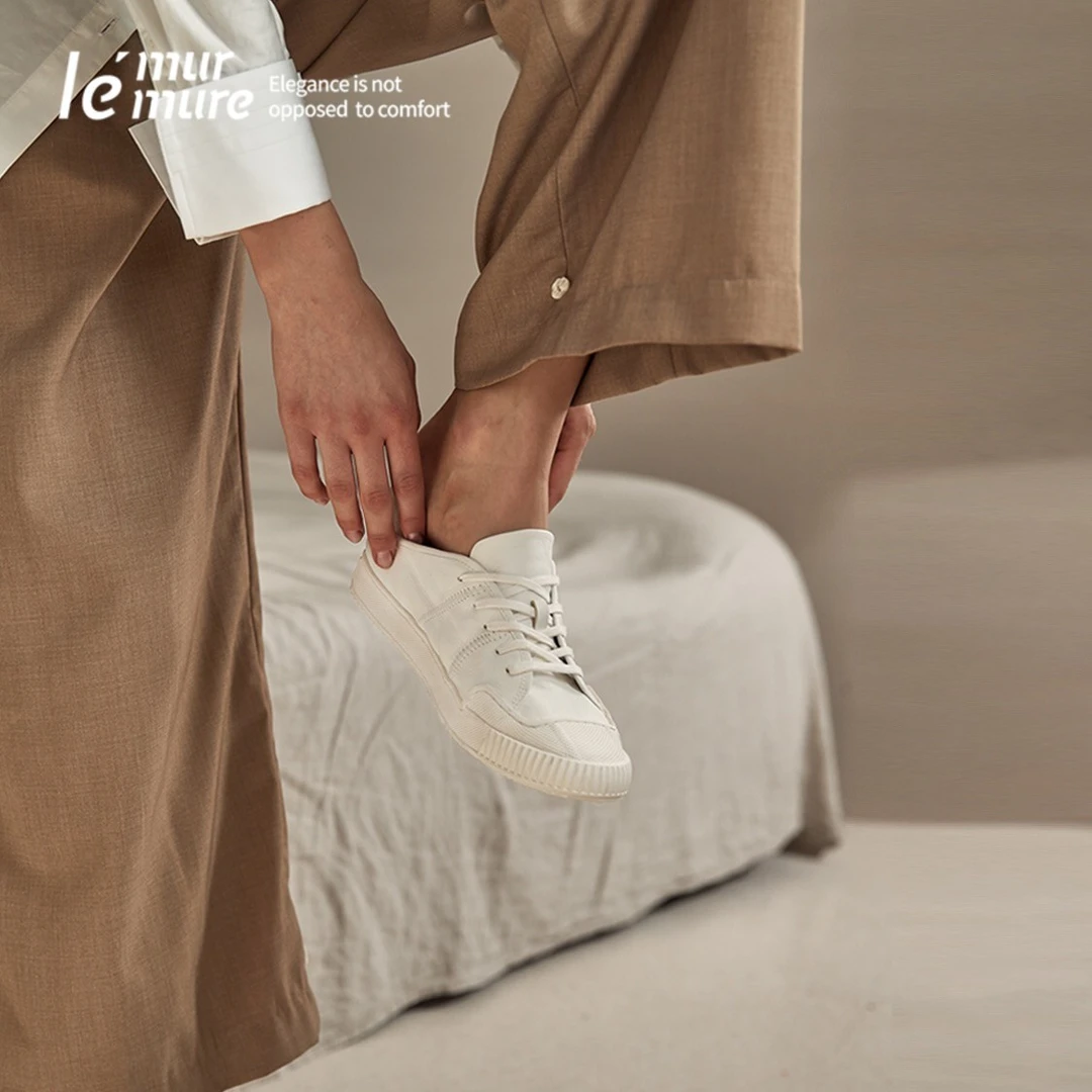 Le' Murmure小白鞋女牛皮休闲鞋板 两穿！踩屎感超舒服！