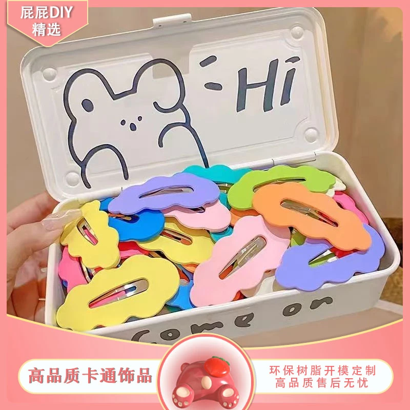 新款学生BB夹鸭嘴夹云朵夹甜美刘海夹侧边夹小众简约