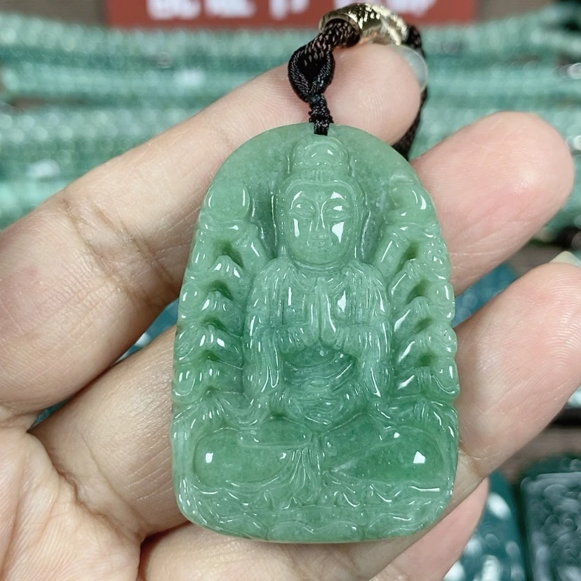 【闪购商品】翡翠颈饰未镶嵌玉吊坠千手观音鼠