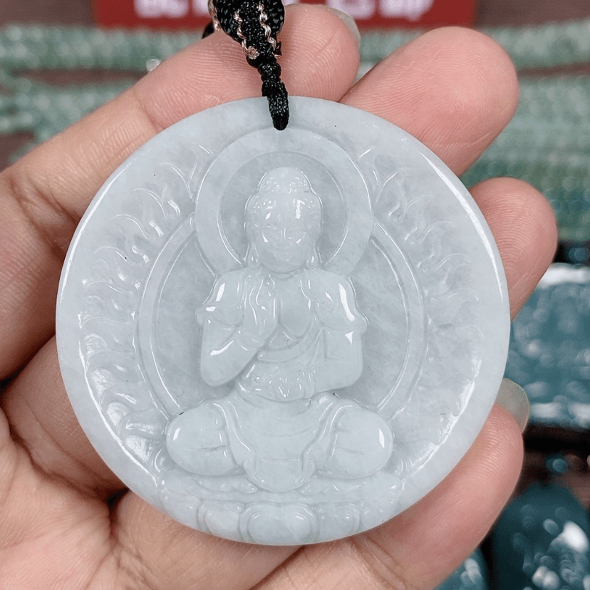 【闪购商品】翡翠颈饰未镶嵌玉阿弥陀佛