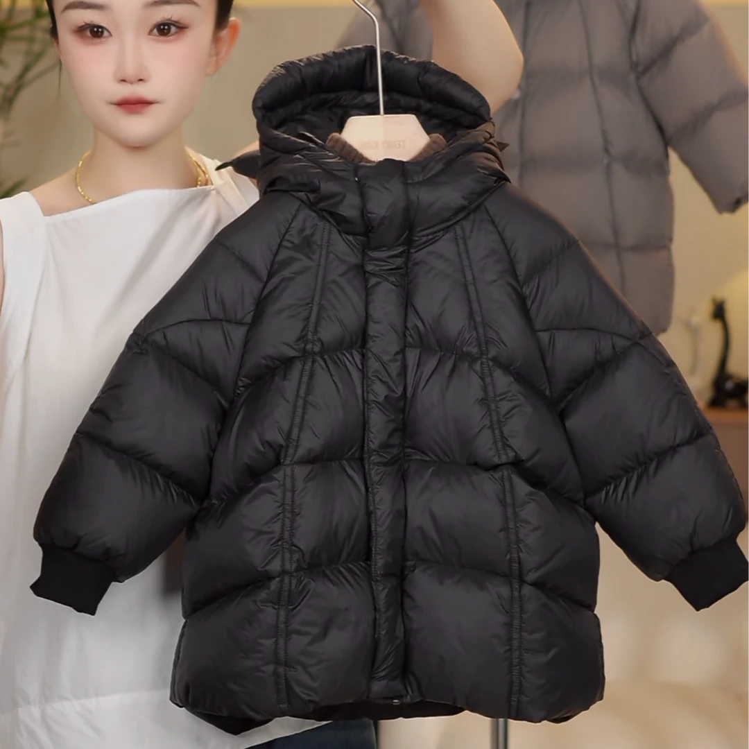 2024冬 儿童韩版 帽檐小恶魔连帽羽绒服TXB24755