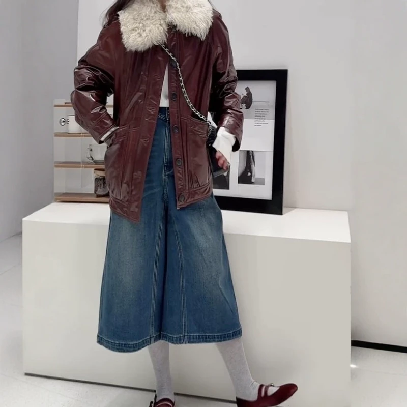 【IM薄绒牛仔七分裤】设计师款2025春新品