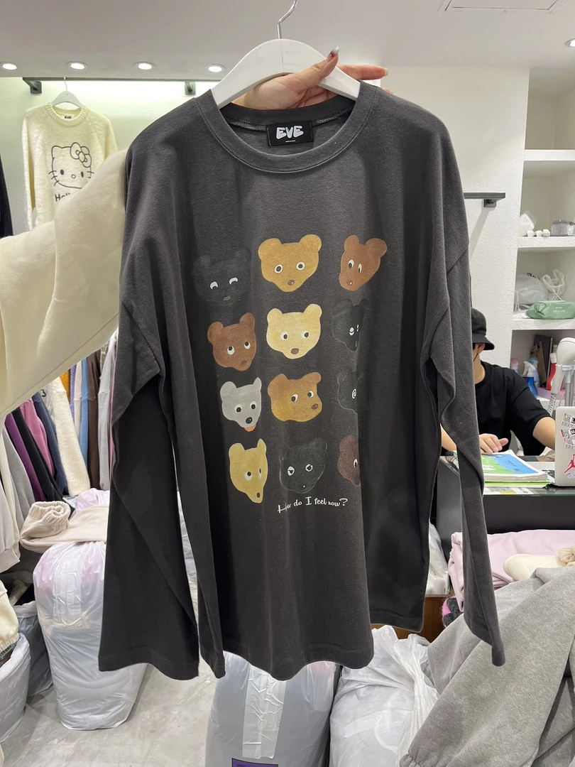 【no退no换】芳芳在韩国 东大门 秋冬入选好品质卫衣t