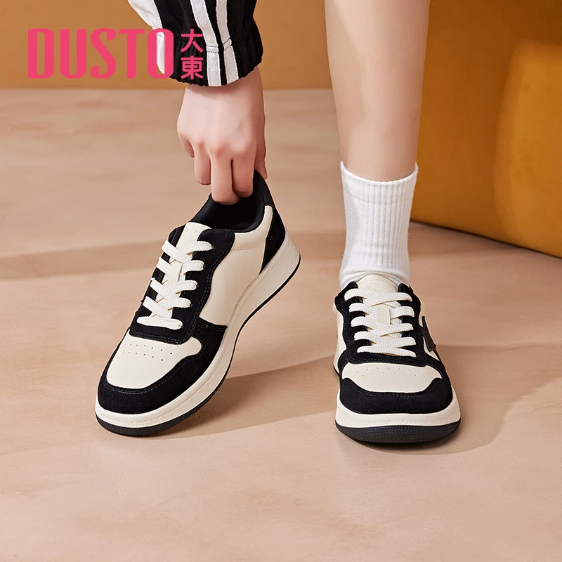 DUSTO/大东时尚休闲鞋2025秋季新款板鞋星星鞋时尚百搭女鞋0800