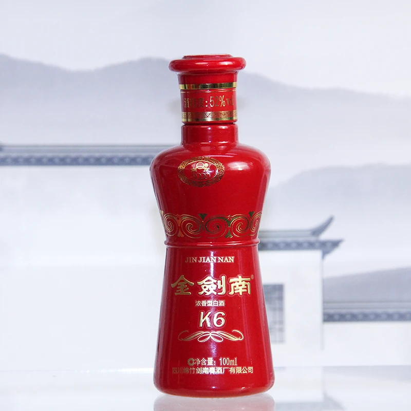 剑南金剑南K6 小酒版光瓶（品鉴非卖） 浓香型白酒52度100ml