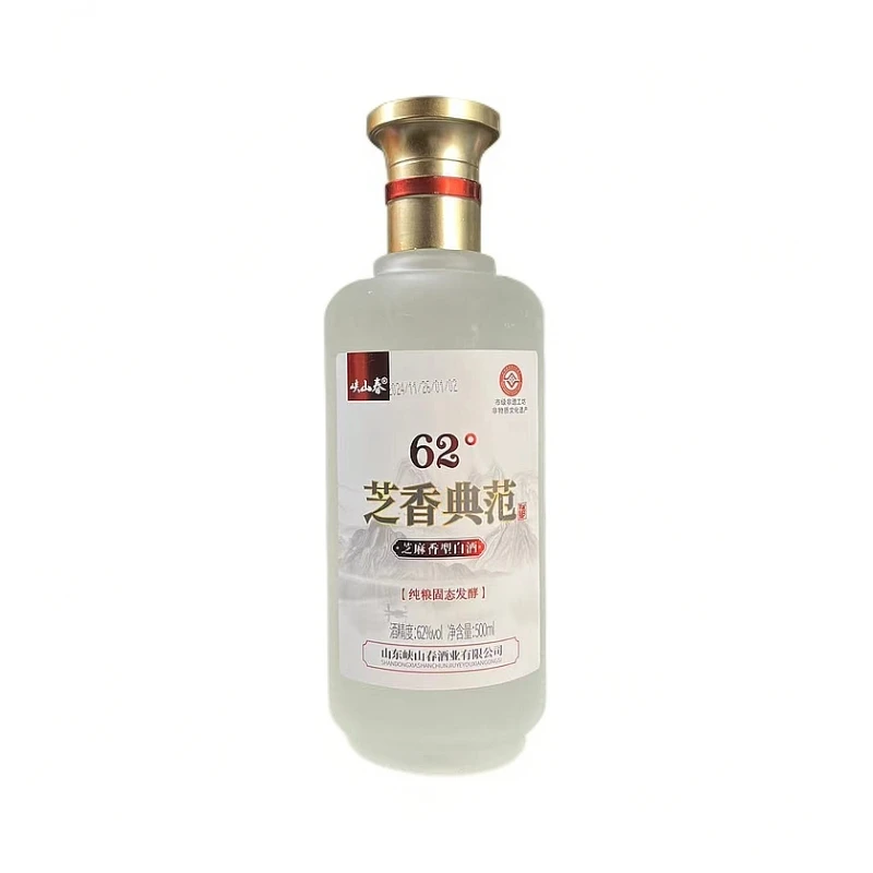 峡山春芝香典范 （62度）芝麻香型 （光瓶无盒）62度500ml