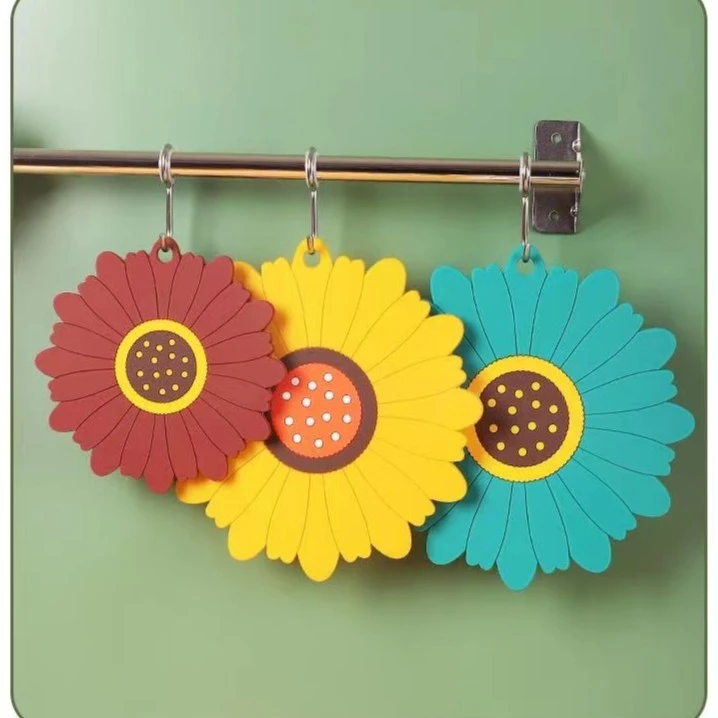 新款向日葵家用防水防油餐桌垫餐厅防烫垫餐盘垫桌面碗垫茶水杯垫