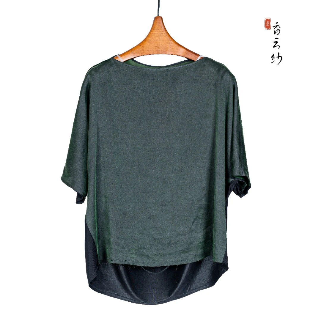 【走心非遗】香云纱轻运动系列上衣 23Z23226149休闲时尚桑蚕丝