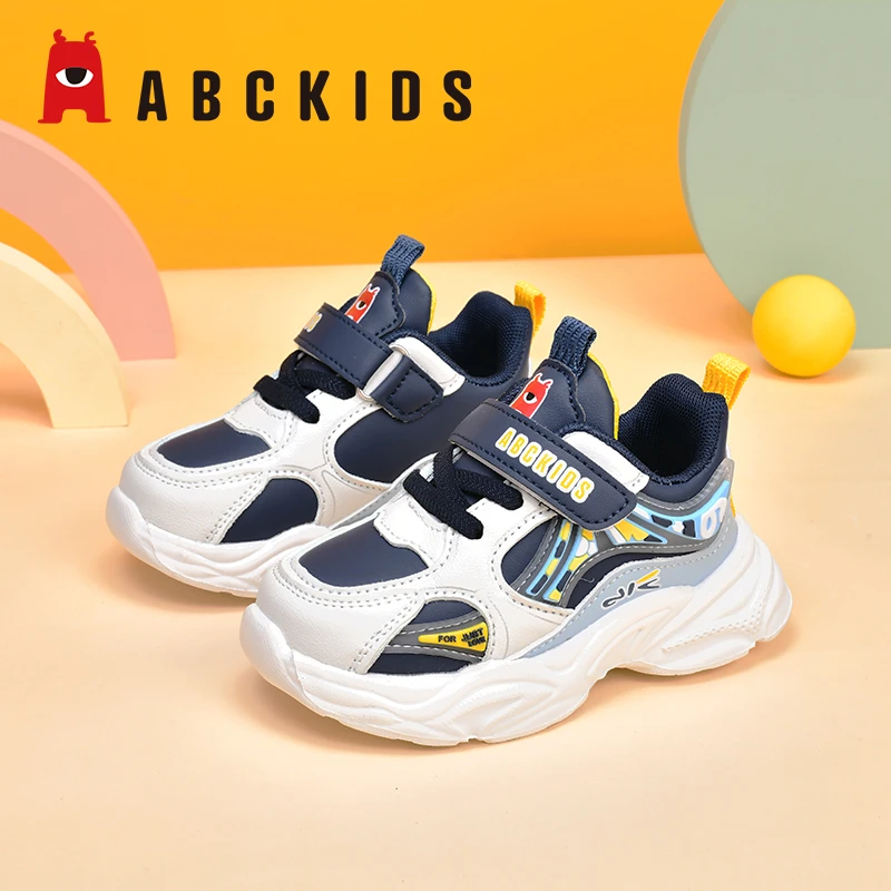 ABCKIDS童鞋男童鞋子2024秋季新品春秋儿童运动鞋革面防水休闲鞋