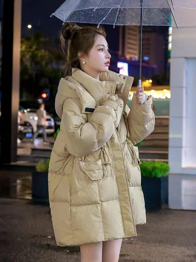 羽绒服女中长款2023年冬季新款加厚时尚高端气质设计感宽松