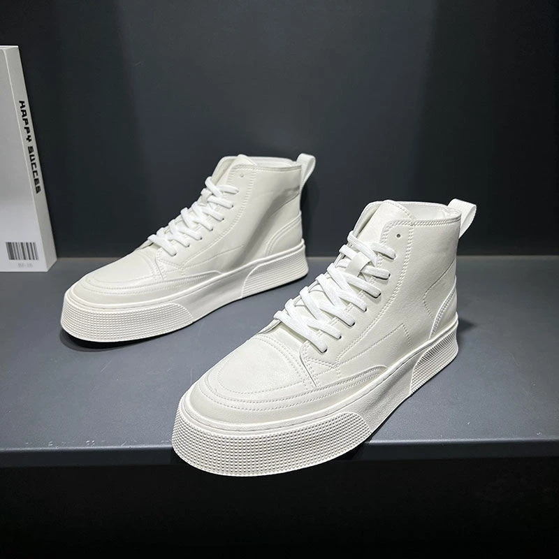 【大浩潮品】春季新款潮流男士高帮板鞋小白鞋韩版时尚休闲鞋