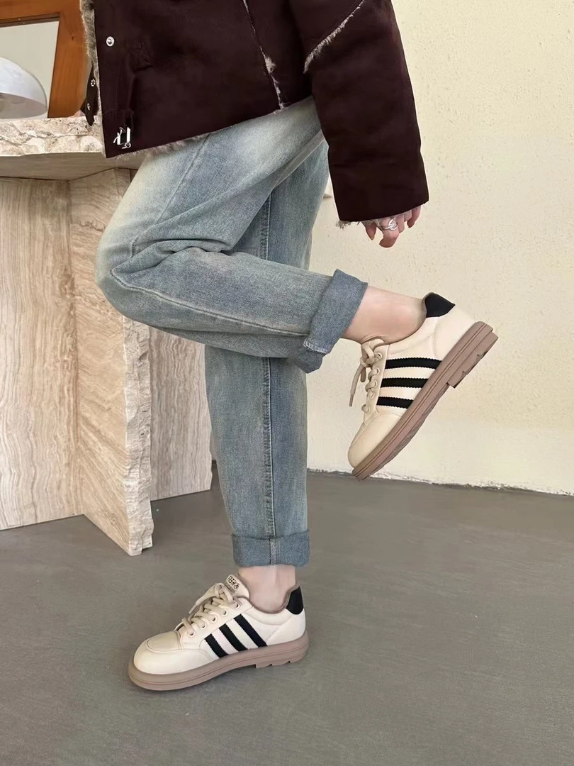 9120-2恋典冬季加绒小白鞋新款女鞋超轻百搭软底舒适运动板鞋G1