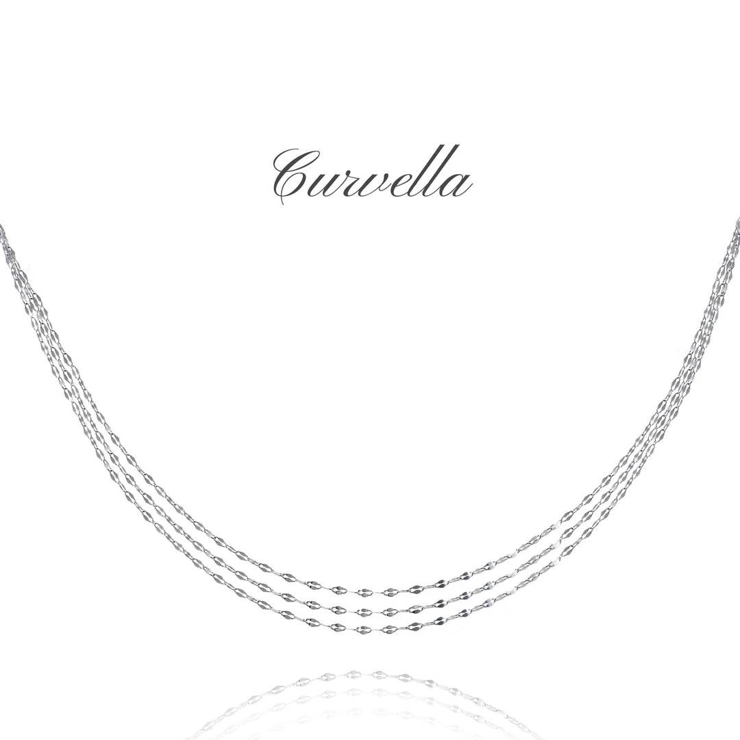 链子925银 【流苏碎片】  纯银多层缠绕银色轻奢简约时尚大码锁骨链