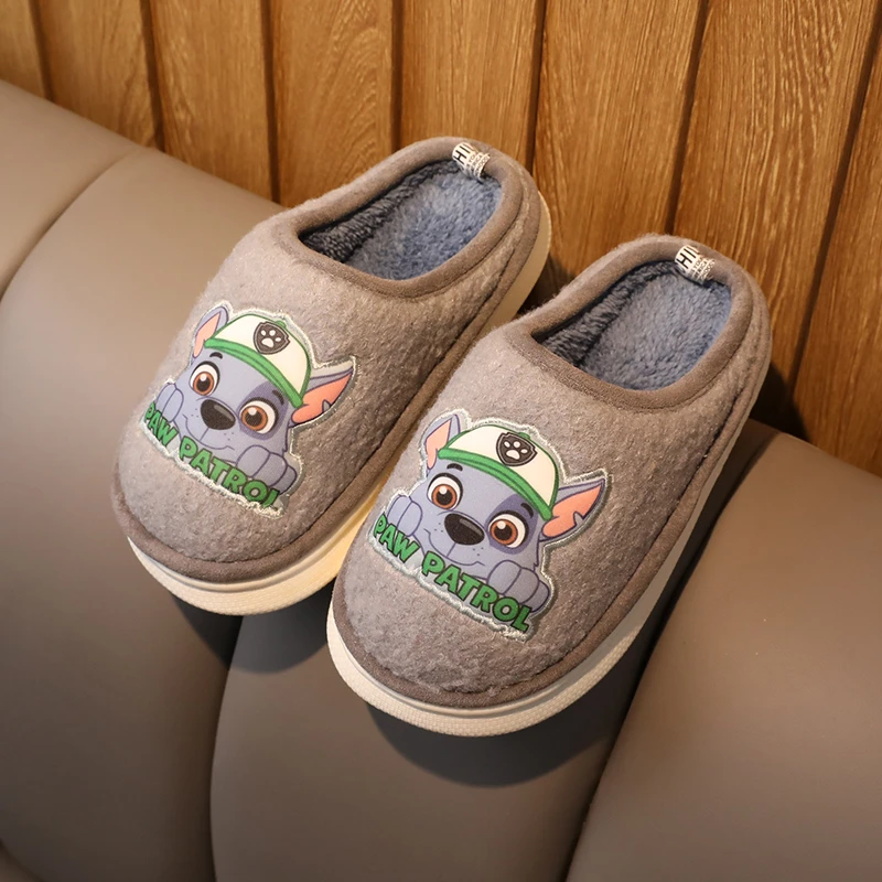 汪汪队儿童棉拖鞋男童秋居家休闲软底女童拖鞋冬季包头室内防滑潮