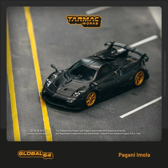 Tarmac Works TW 1:64帕加尼Pagani Imola 伊莫拉 灰色 合金车模
