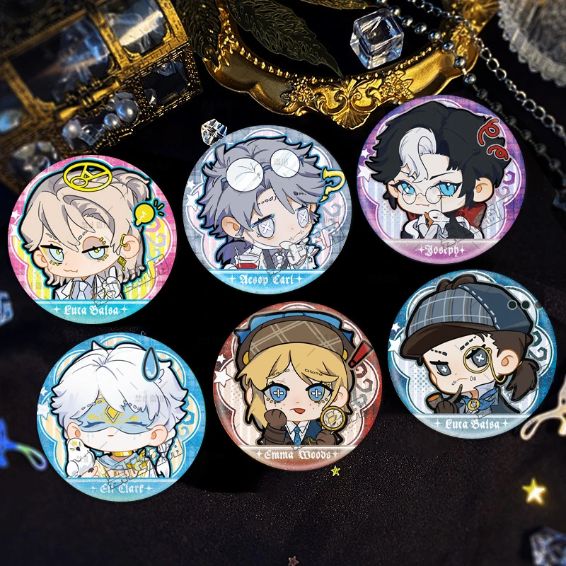 第五人格周边双闪吧唧园丁摄影师先知约瑟夫挂件同人谷子Q版徽章