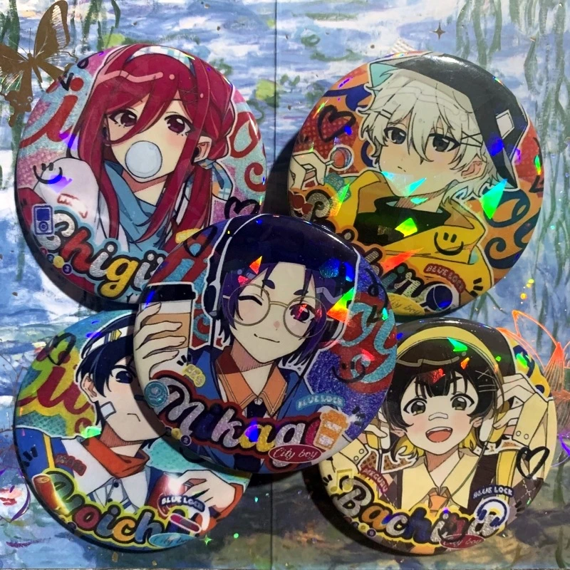 蓝色监狱同人周边徽章挂件蓝锁镭射吧唧动漫谷子千切豹马凪诚士郎