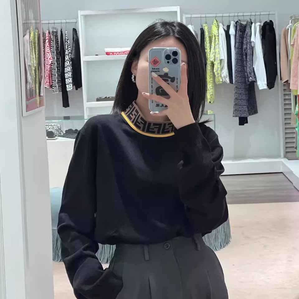 FENDI/芬迪男装上衣 老花针织毛衣