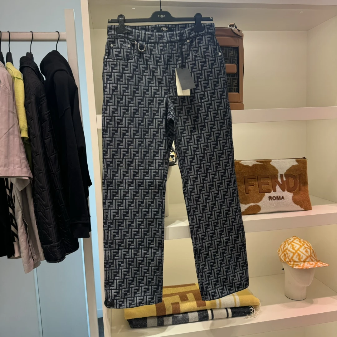 FENDI/芬迪男士牛仔裤老花