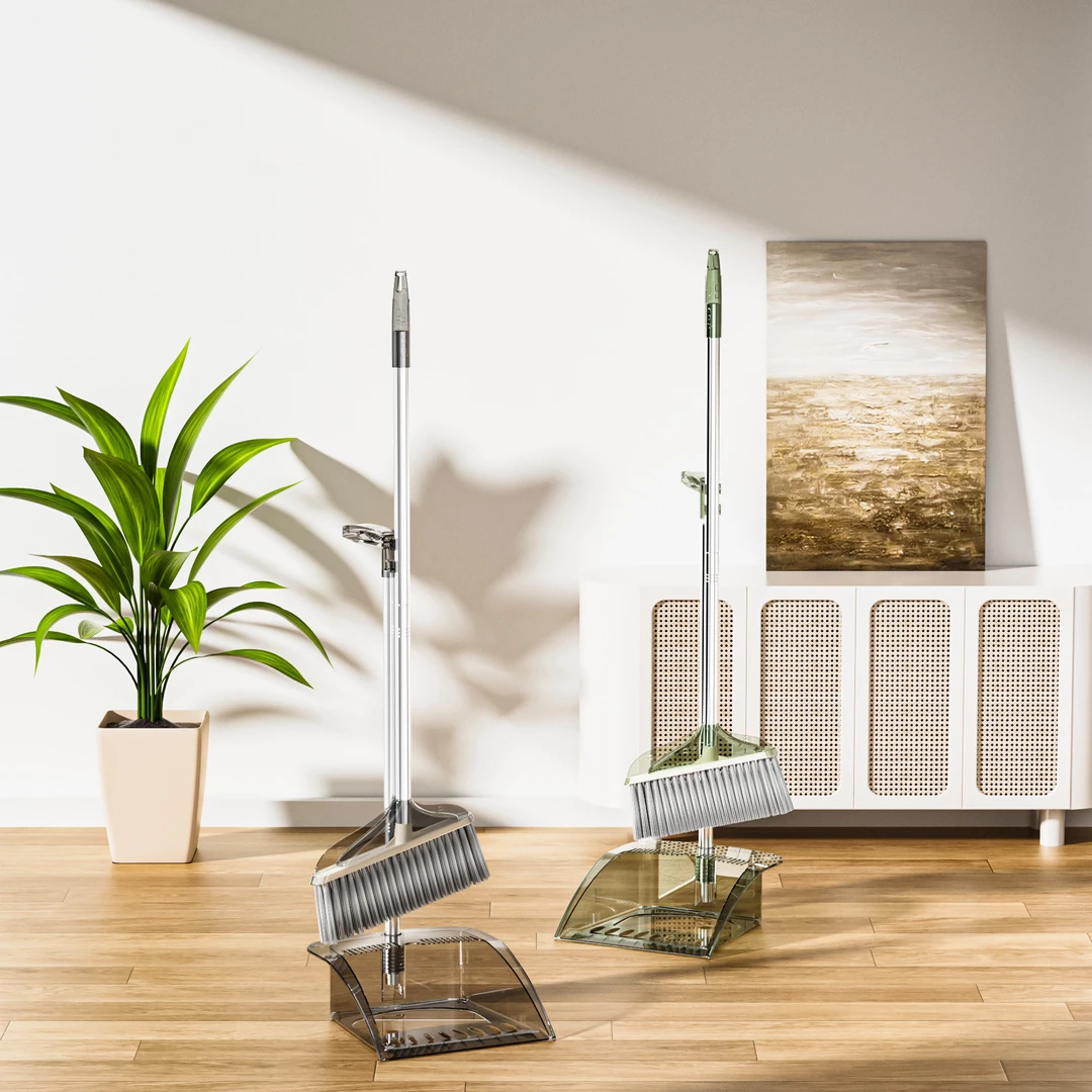 扫把垃圾铲透明款水晶扫把簸箕两件套组合