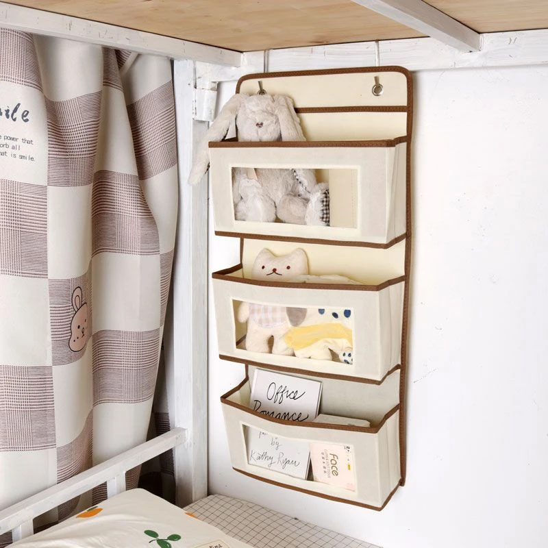 学生宿舍好物床头收纳挂袋寝室床上悬挂式挂钩墙上置物架挂兜