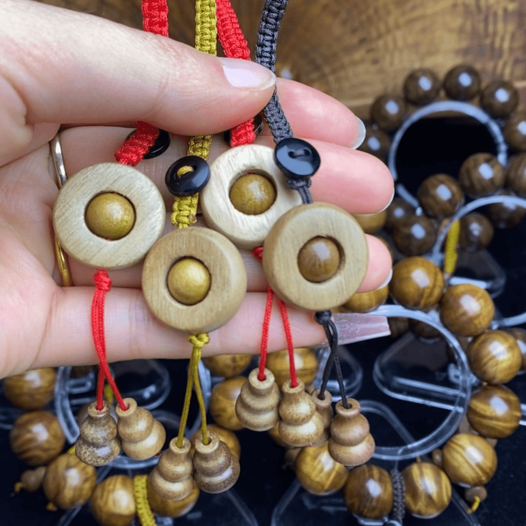 【闪购商品】金丝楠木时来运转吊坠