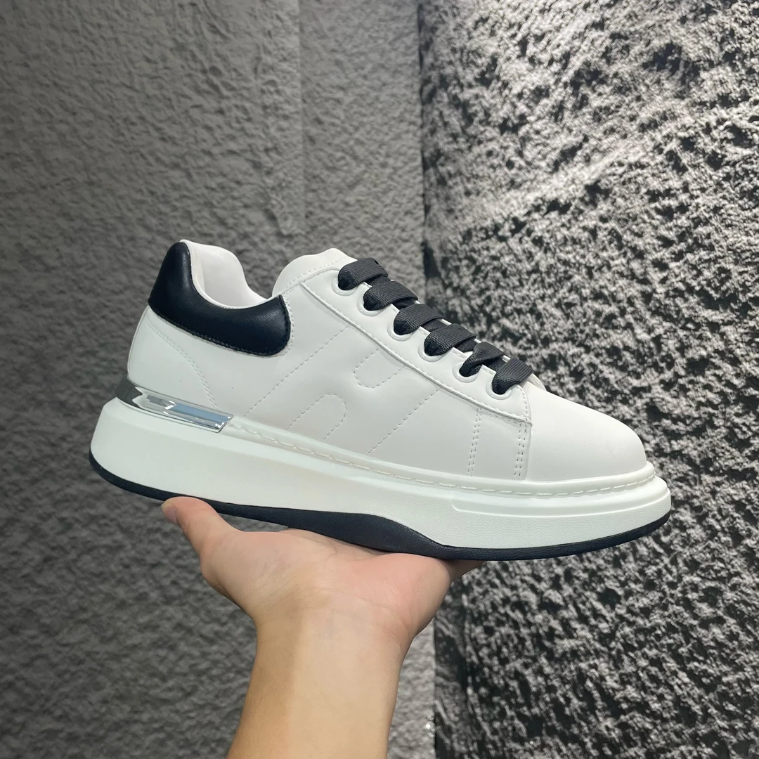 【0903】2024秋季新款真皮透气男士板鞋百搭舒适轻便小白鞋低帮鞋男